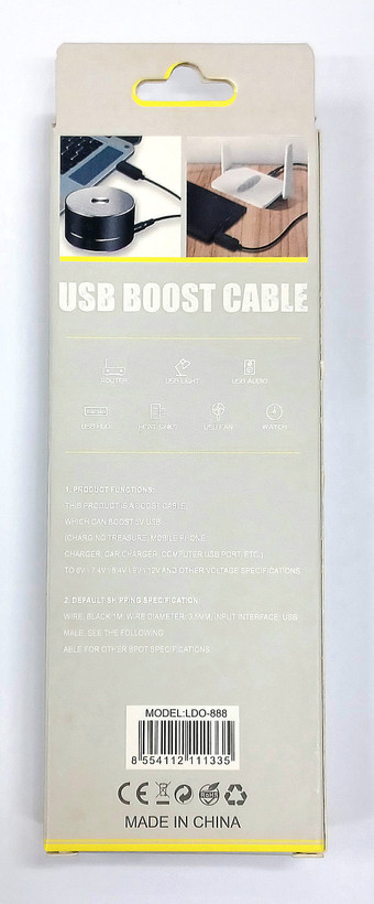 کابل افزاینده ولتاژ usb به 12 ولت اصل