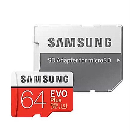 کارت حافظه سامسونگ ظرفیت 64 گیگابایت مدل Evo Plus UHS-I U3 Class 10 با خشاب